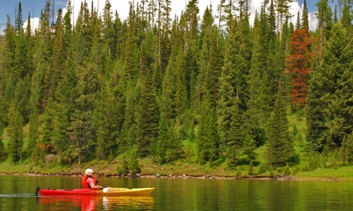 Bozeman Kayaking Hyalite Reservoir