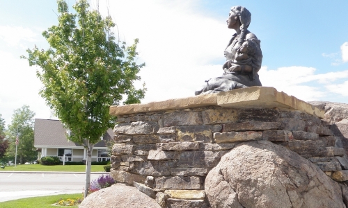 Sacajawea Sculpture Three Forks Montana