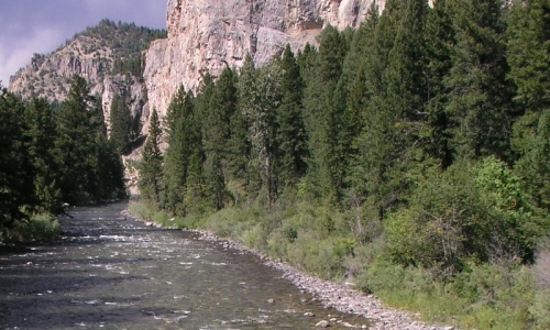 Gallatin River Canyon Montana