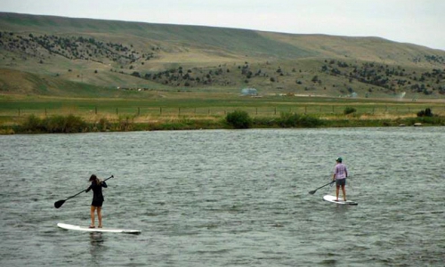 Paddle Boarding the Madison River