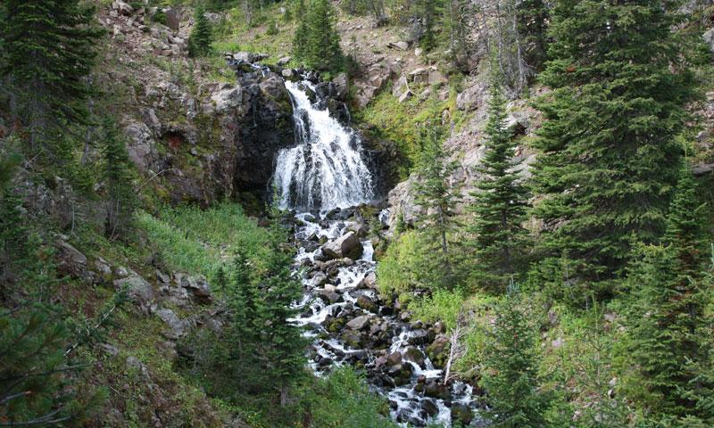 Waterfall in Bear Canyon near Bozeman