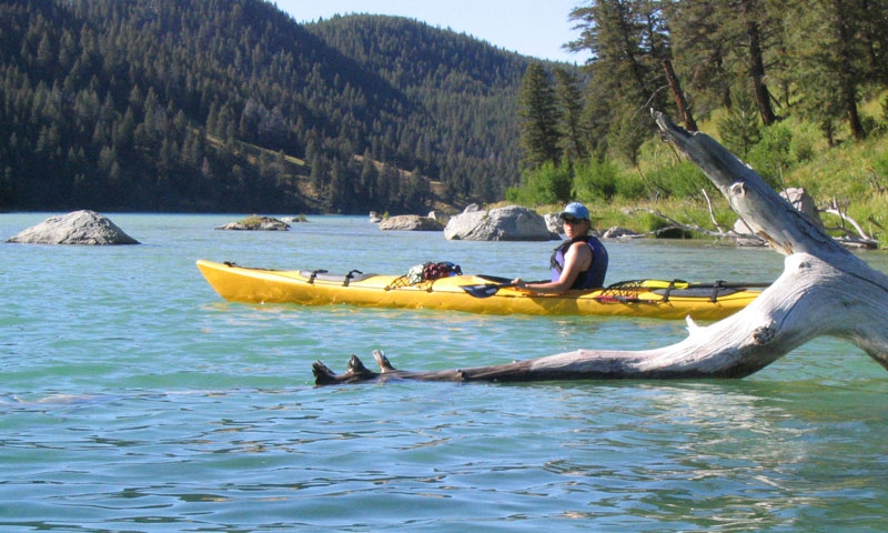 Kayaking West Yellowstone Montana Cliff Lake Beaverhead Deerlodge National Forest