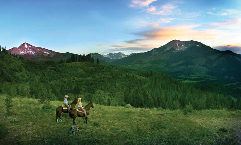 Horseback Riding at Moonlight Basin in Big Sky