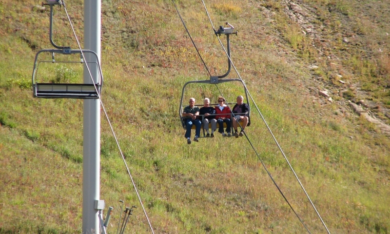 Riding the Scenic Chairlift at Big Sky Resort