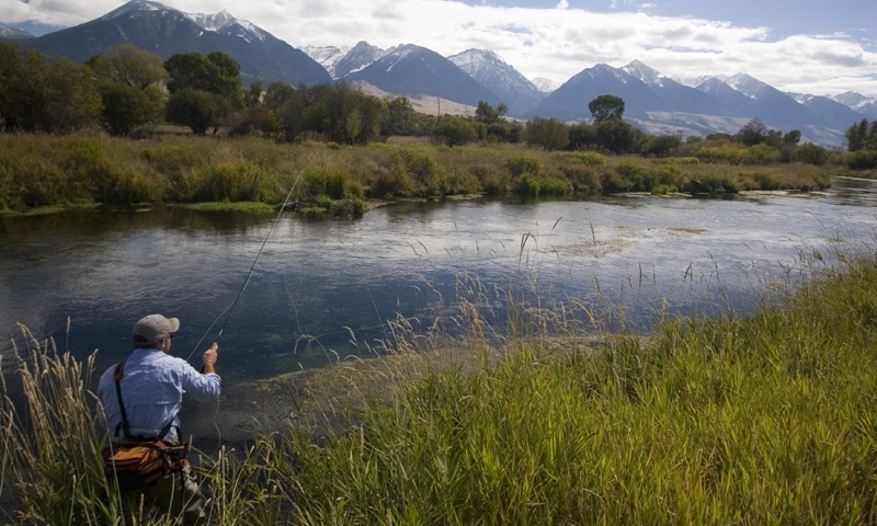 Fishing along Depuys Creek